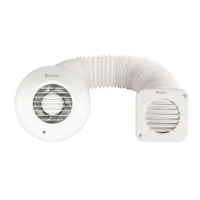 Xpelair 93086AW Simply Silent Shower Fan Complete 100mm