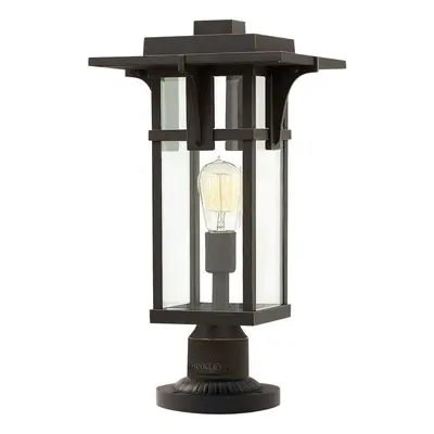 Outdoor IP44 Bulb Wall Ground Pedestal Light Oil Rubbed Bronze LED E27 100W