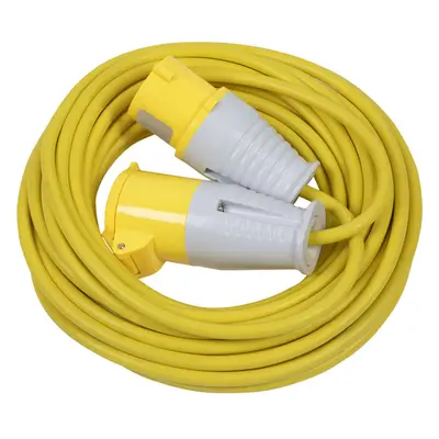 14m Extension Lead Fitted with 16A 110V Plug - Single 110V Socket - 2.5mm Cable