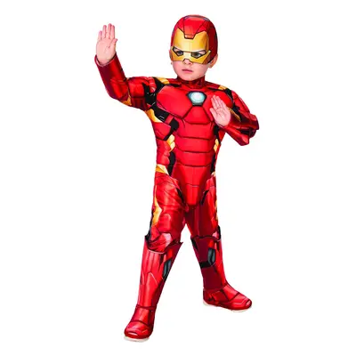 Rubie's Official Marvel Avengers Iron Man Deluxe Toddler Costume, Kids Fancy Dress, Age years, (