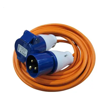 Camping Electric Mains Hook Up Cable 15M X 2.5MM (16A Pin Extension Lead Caravan Camper Motorhom