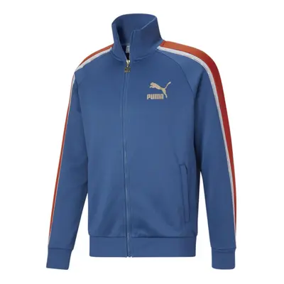 PUMA Mens G For Tape T7 Track Jacket Estate Blue-M Color Small