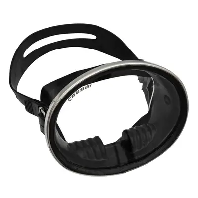 Cressi Classic Retro-Style Freediving Mask - Oval Tempered Glass Lens