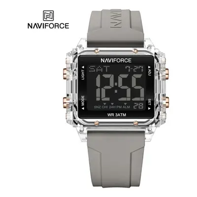 (gray, 250mm) Naviforce Digital Watches For Men Lcd Sports Waterproof Unisex Wristwatch Kid Chil