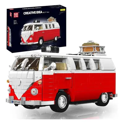 MOULD KING Technik T1 Camper Car Van Model Building Blocks Creative Toys for Christmas Birthday 