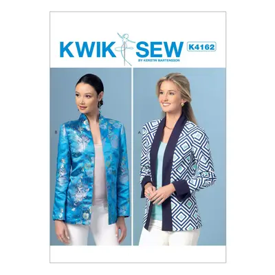 KWIKSEW PATTERNS K4162 Misses OpenFront Banded Jackets