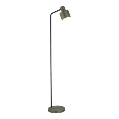 Floor Lamp Light Antique Bronze & Textured Matt Black 40W E27 Standing