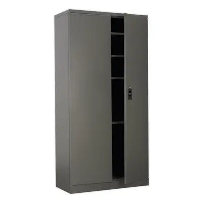 Floor Standing Steel Cabinet - x x 1800mm - Two Door - Four Shelves