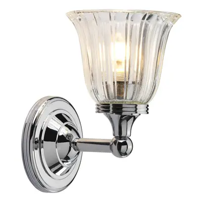 IP44 Wall Light Glass & Chrome Polished Chrome LED G9 3.5W