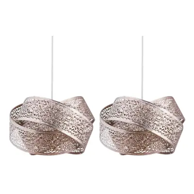 Set of Morrocan Style Layered Ceiling Light Shades