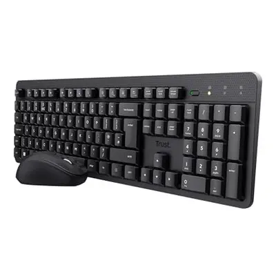 Ymo II Silent Wireless Keyboard and Mouse Set QWERTY UK Layout, Floating Low Profile Keys, Spill