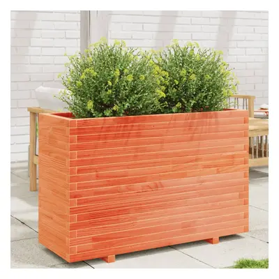 vidaXL Garden Planter Wax Brown 110x40x72.5 cm Solid Wood Pine