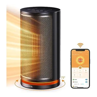 GoveeLife Smart Space Heater, Low Energy Fast Heating Ceramic Electric Heater with Thermostat, 7