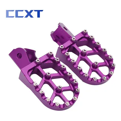 (Purple) Electric Bike CNC Foot Pegs Rest Footpegs Foot Pegs Bracket For Sur-Ron Sur Ron Surron 