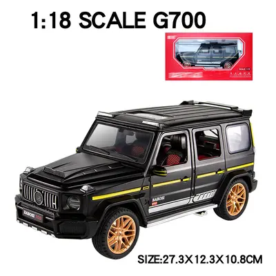 (Black box) Large 1:18 Benz G700 SUV Off-road Alloy Metal Model Car Diecast Vehicle Toy Model So