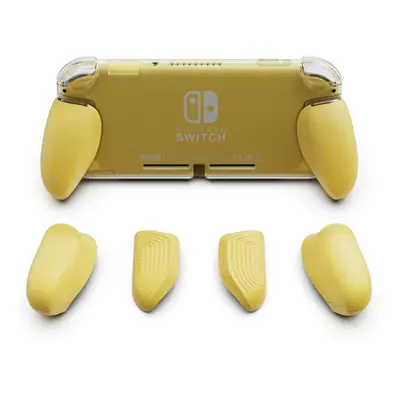 (Yellow) Skull & Co. GripCase Lite Protective Case Cover Shell with Replaceable Grips for Ninten