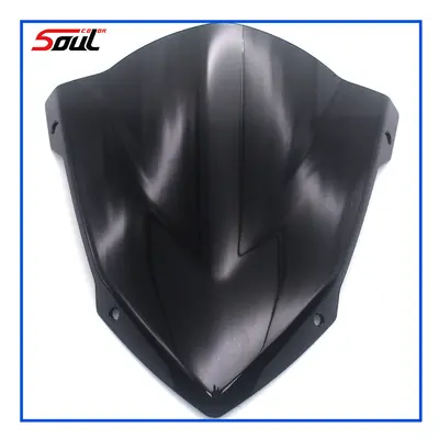 (Black) Motorcycle Sports Windshield Visor Windscreen Fits For YAMAHA MT03 MT-03