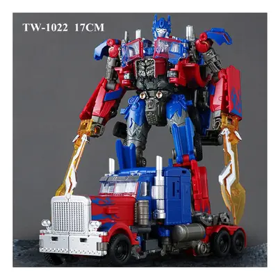 (17CM TW-1022) 16.5CM Transformation Anime Action Figure Toys Cool KO G1 Robot Car Model Juguete