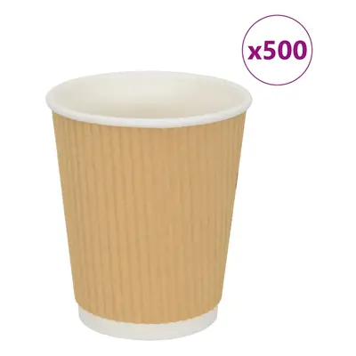 (200ml) vidaXL Paper Coffee Cups Disposable Cup Coffee Hot Beverage Cup pcs Brown