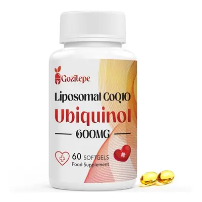 Liposomal CoQ10 Ubiquinol 600mg, Mini Softgels of High Strength Active Coenzyme Q10, Superior Bi