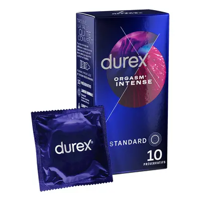 Orgasm Intense Condoms, Transparent, 10-Count