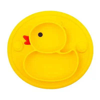 Silicone Divided Toddler Plates Portable Non Slip Suction Plates for Children Babies and Kids BP