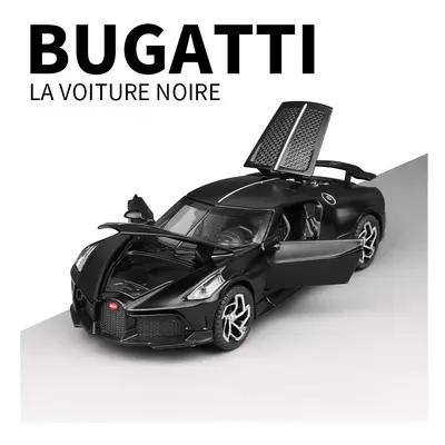 (Matte Black) 1:32 Alloy Scale Model Car Toys Bugatti La Voiture Noire Alloy Diecast Simulation 