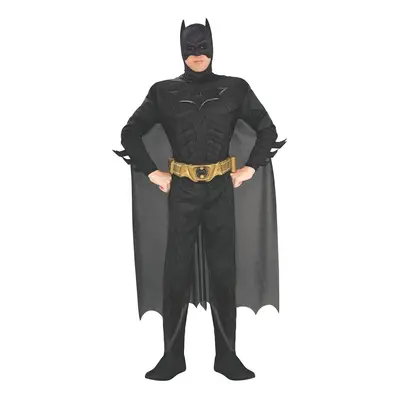 The Dark Knight Batman Deluxe Muscle Chest Costume Black Medium