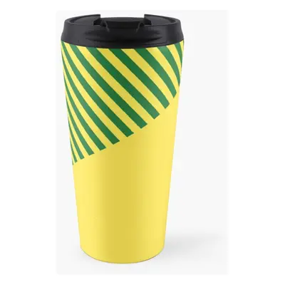 Coffee Mug Norwich City - Retro Green Yellow Stripes oz Stainless Steel Vacuum Insulated Tumbler