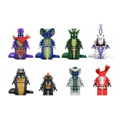 Fit Lego Ninjago Snakes Minifigures Kids Toys Gifts 8pcs Set