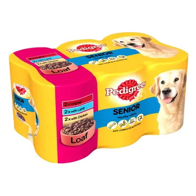 Pedigree Can Senior Loaf 6x400g (Pack of 4)