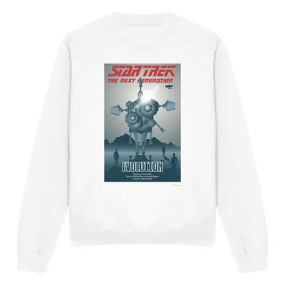 (XL, White) Star Trek Unisex Adult The Next Generation Season Episode Sweatshirt