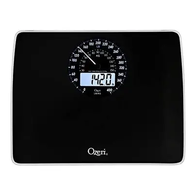 Ozeri Rev Digital Bathroom Scale with Electro-Mechanical Weight Dial