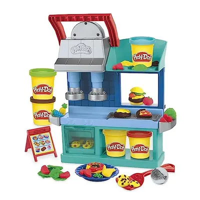 Kitchen Creations Busy Chef's Restaurant Playset, 2-Sided Kitchen Playset, Sets for Girls and Bo