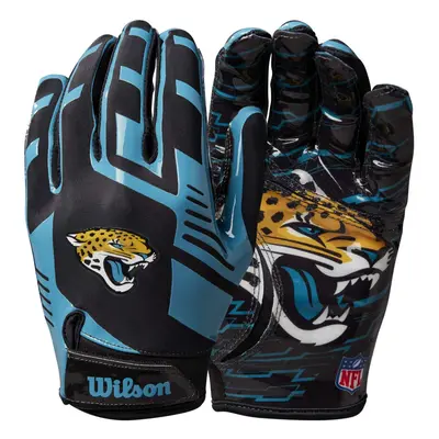 Wilson NFL Stretch Fit Football Gloves - Adult Jacksonville Jaguars