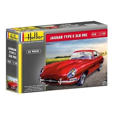 HEL56709 - Heller 1:24 Gift Set - Jaguar E Type 3L8 FHC