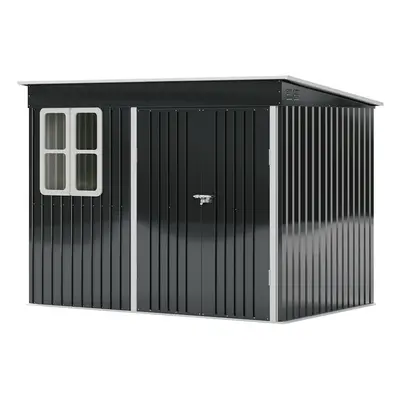 9X6FT Outdoor Metal Garden Storage Shed