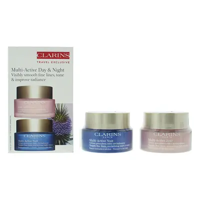 Clarins Multi-Active Piece Gift Set: Day Cream 50ml - Night Cream 50ml