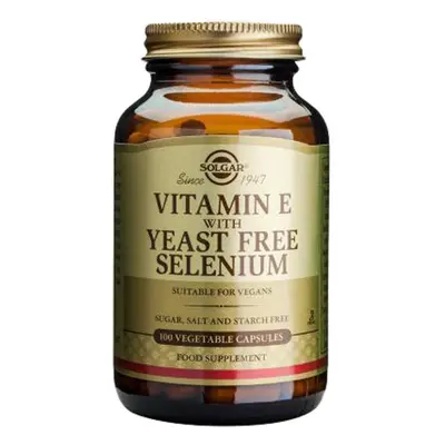 Solgar Vitamin E with Yeast-Free Selenium Vegetable Capsules