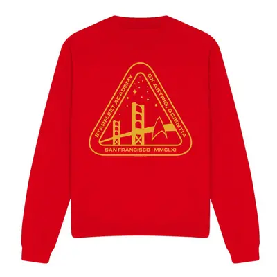 (S, Red) Star Trek Unisex Adult Gold Academy Sweatshirt