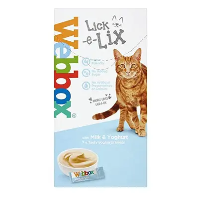 Webbox Milk & Yoghurt Lick-e-Lix Treats for Cats and Kittens [PACK OF 8]+ Howsehold Tote Bag