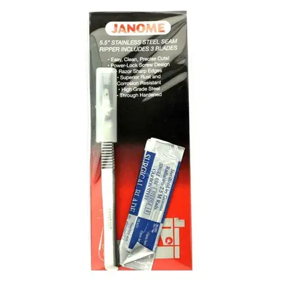 Janome 5.5-inch Surgical Seam Ripper with Replacement Blades