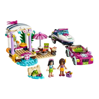 LEGO Friends Andrea's Speedboat Transporter Building Kit (309 Piece)