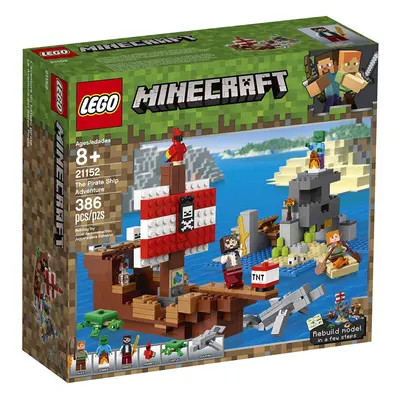 LEGO Minecraft The Pirate Ship Adventure Building Kit (386 Piece