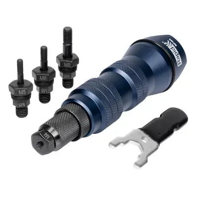 Rapid RP160 Rivet Nut Adapter for M4, M5, M6 and M8 Rivet Nuts - Attaches to a Drill Driver or S