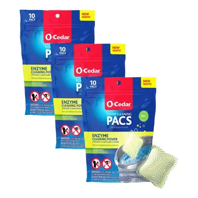 O-Cedar Floor Cleaning 30ct Pacs Citrus Scent 10ct (3-Packs)