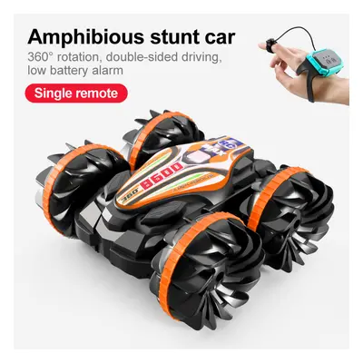 (B600R1R08) Amphibious RC Car 2.4G Remote Control Stunt Car Double Sided Flip Driving Drift Rc C