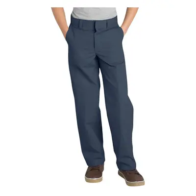 Dickies Big Boys' Flex Waist Flat Front Pant Dark Navy Husky