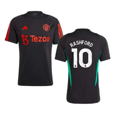 (L) Man Utd Training Jersey (Black) (Rashford 10)