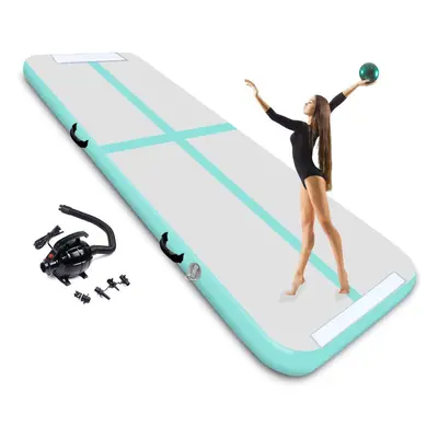 3M Inflatable Gymnastics Mat Inflatable Tumbling Mat w/ Electric Pump